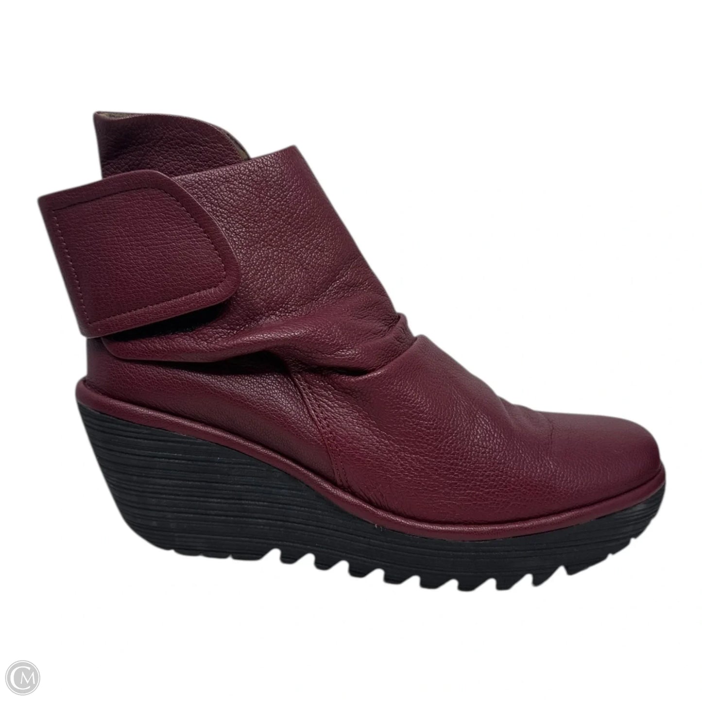 Yomi Boots Ankle Heels By Fly London In Red, Size: 8.5