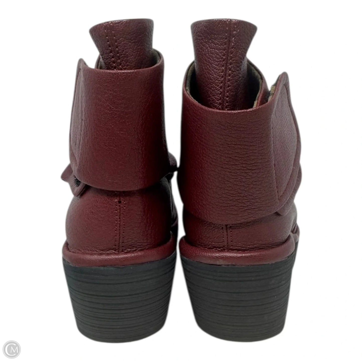 Yomi Boots Ankle Heels By Fly London In Red, Size: 8.5