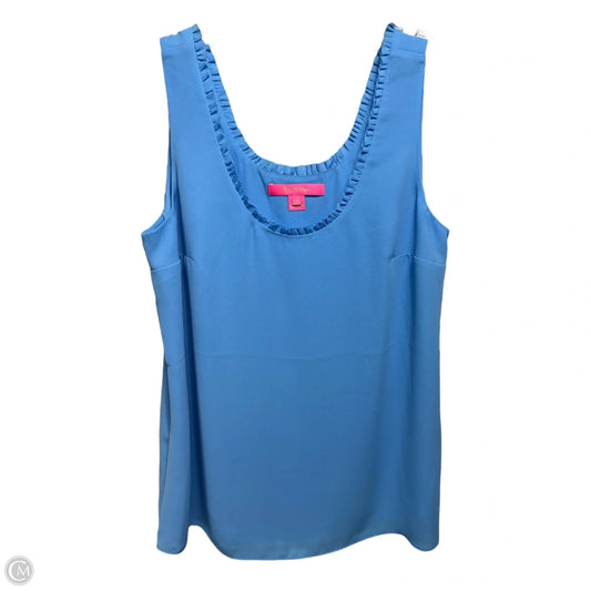 Carlene Top Designer By Lilly Pulitzer In Blue Zanzibar, Size: XS