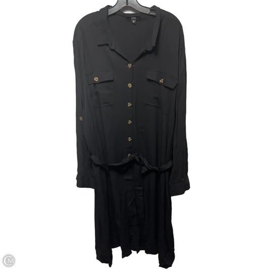 Dress Casual Midi By Ellos In Black, Size: 28