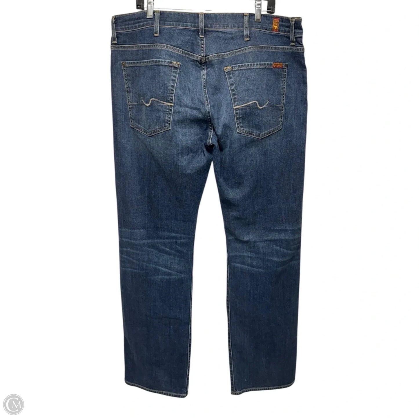 Austyn Jean Boot Cut By 7 For All Mankind In Blue Denim, Size: 22