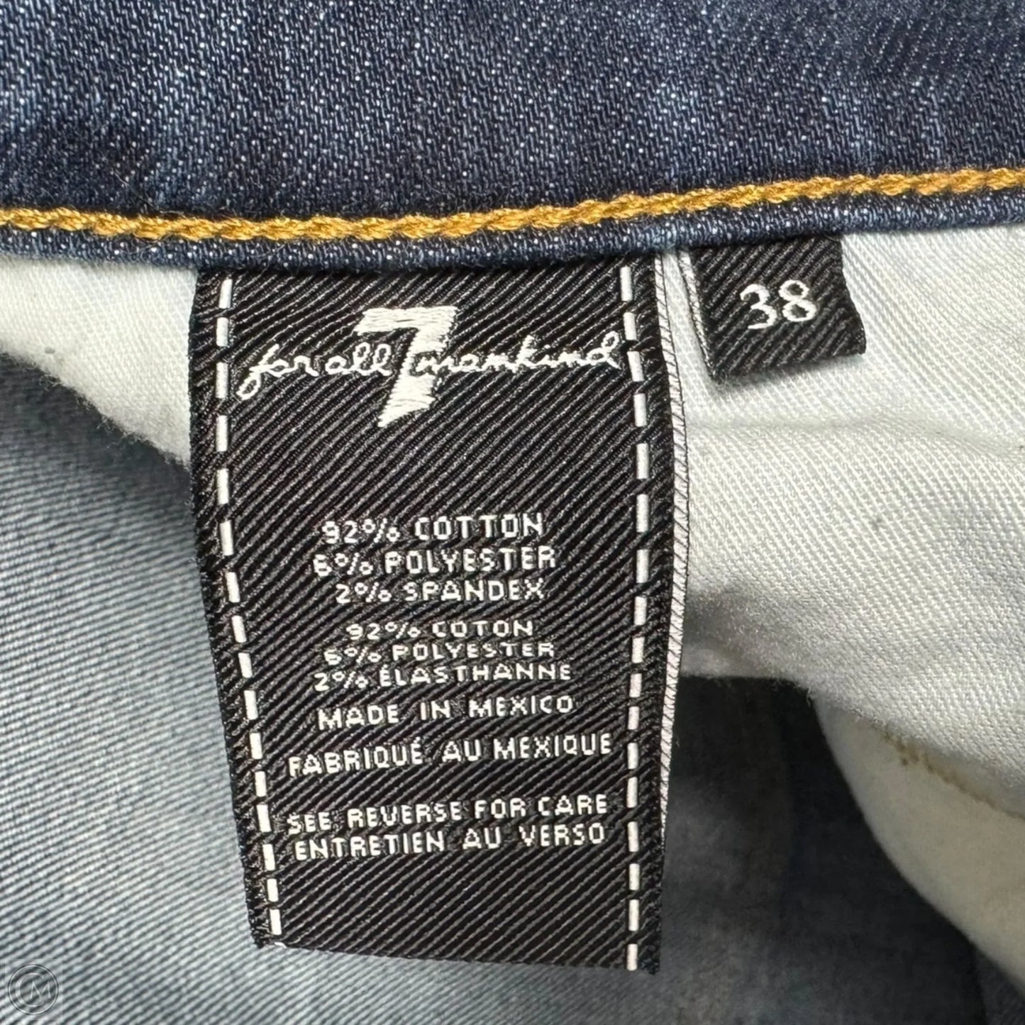 Austyn Jean Boot Cut By 7 For All Mankind In Blue Denim, Size: 22