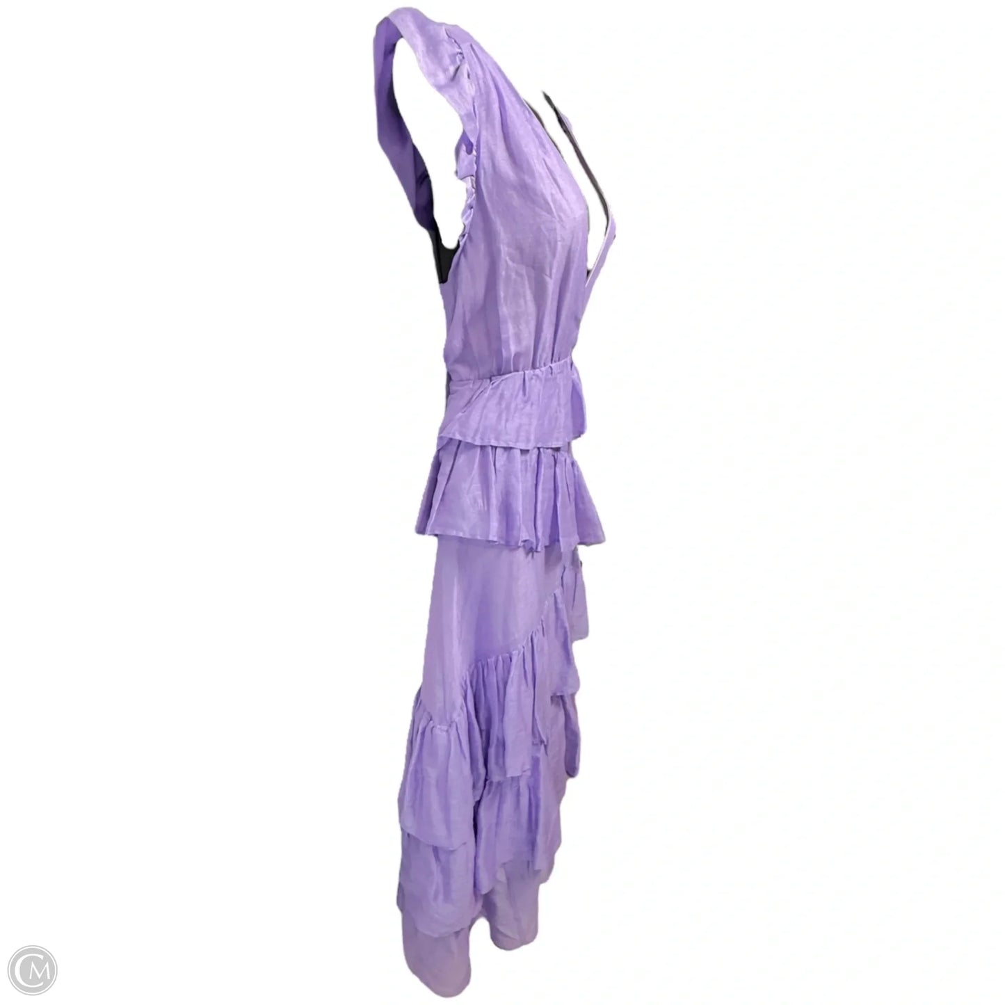 Marisol Linen Silk Dress By Marie Oliver In Aster Purple, Size: 2