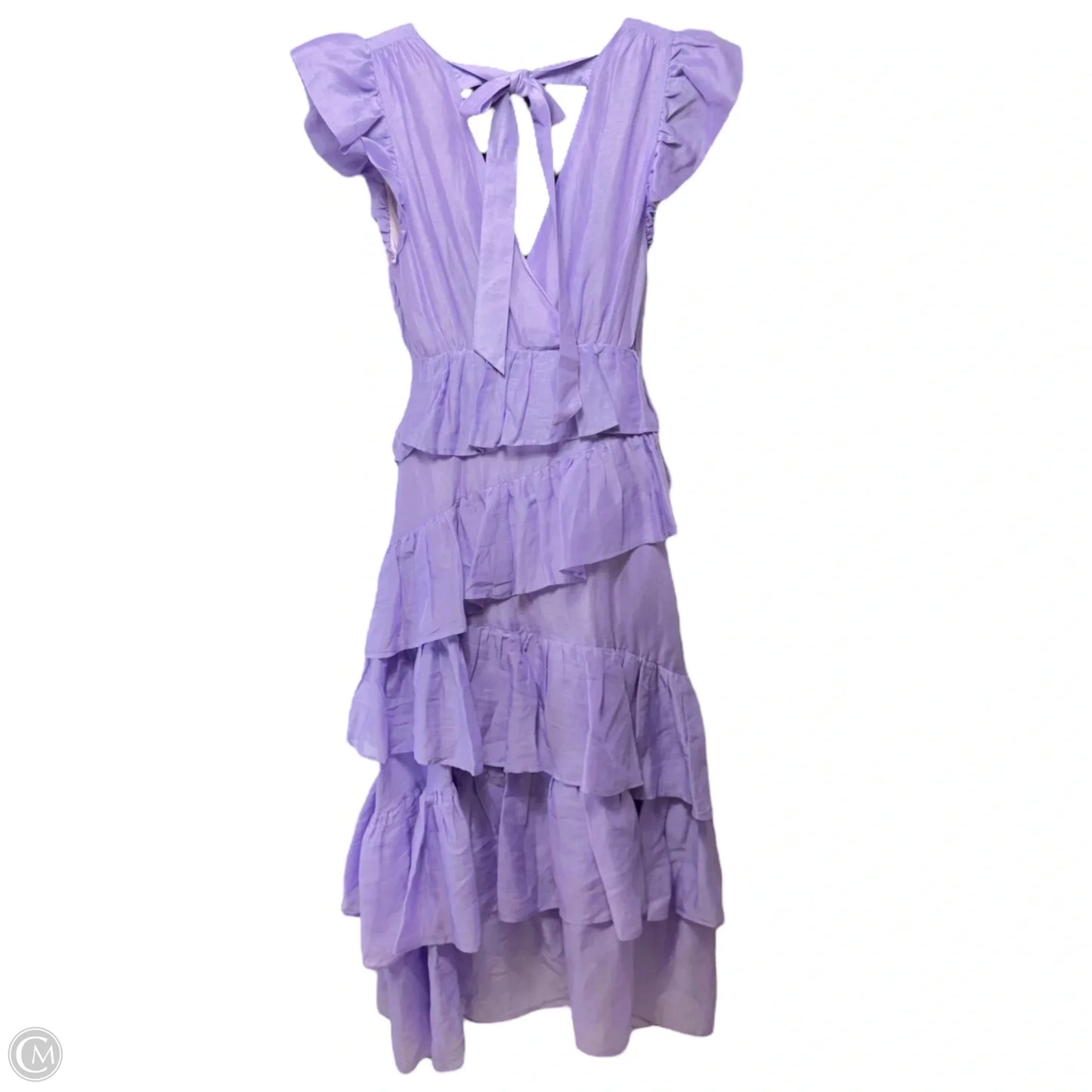 Marisol Linen Silk Dress By Marie Oliver In Aster Purple, Size: 2