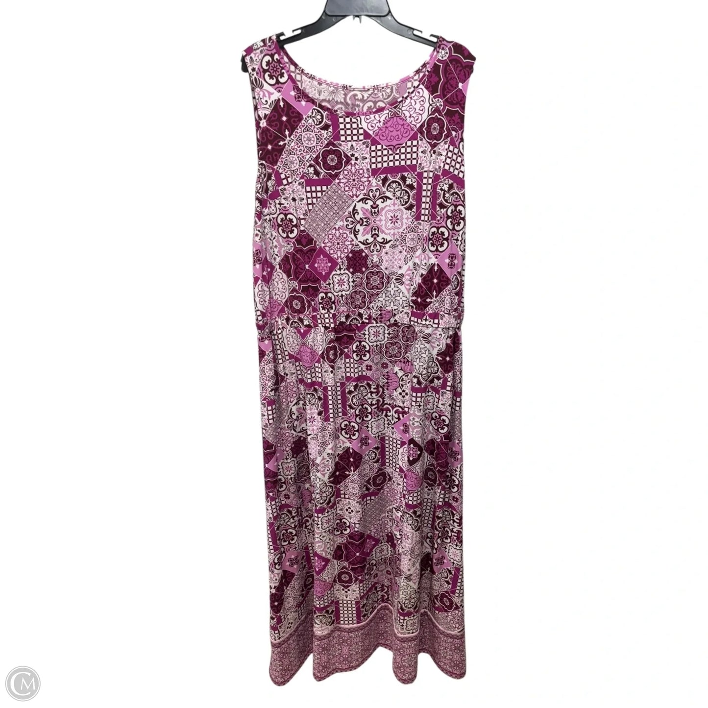 Dress Casual Maxi By Joan Rivers In Pink & Purple, Size: 2x
