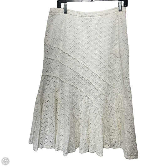 Skirt Midi By Coldwater Creek In White, Size: Mp
