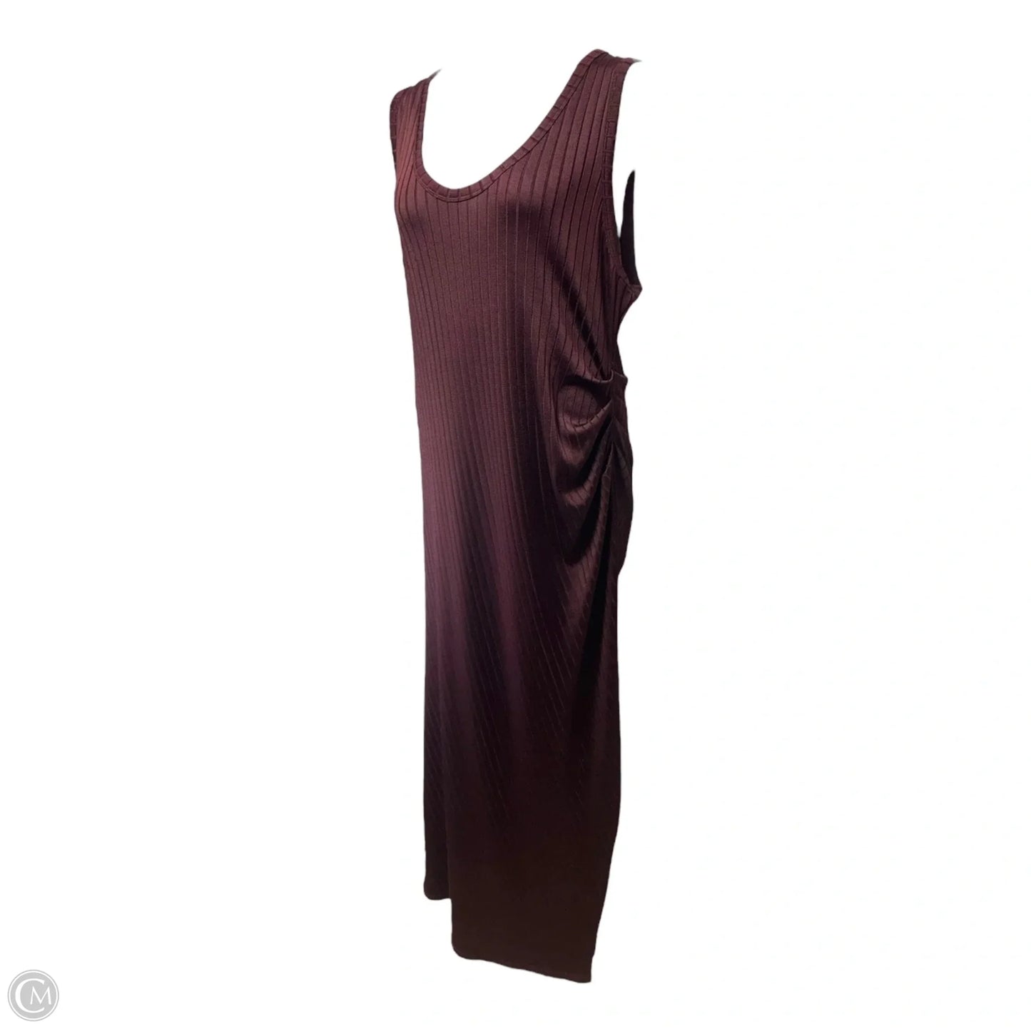 Dress Casual Maxi By Good American In Maroon, Size: 2x