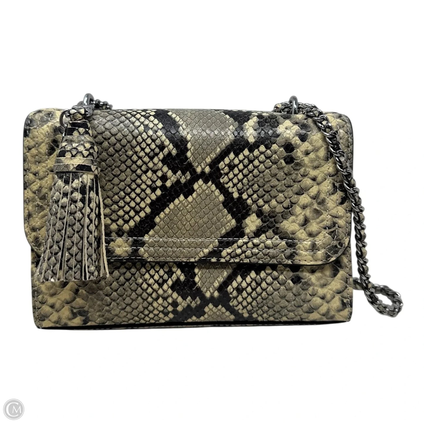 Fleming Tassel Convertible Handbag Designer By Tory Burch, Size: Medium