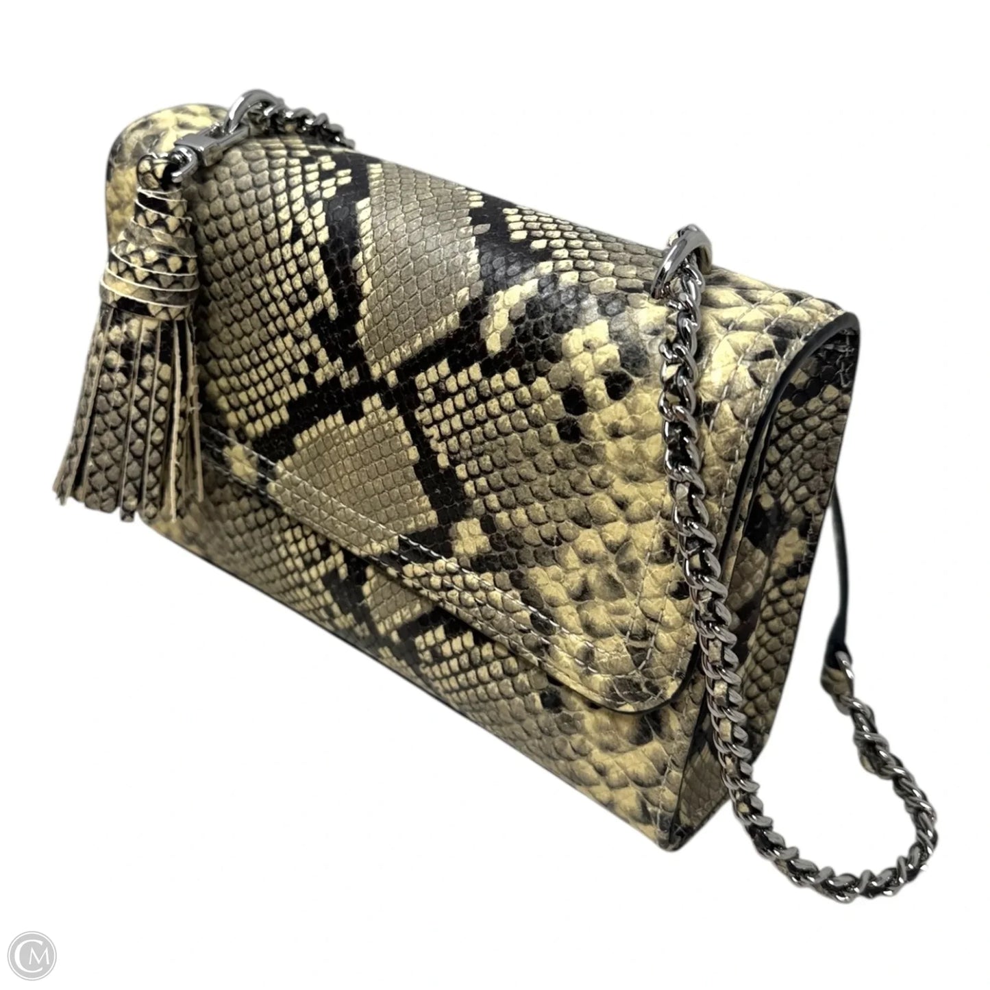 Fleming Tassel Convertible Handbag Designer By Tory Burch, Size: Medium