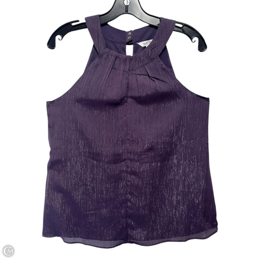 Top Sleeveless By White House Black Market In Purple, Size: 2
