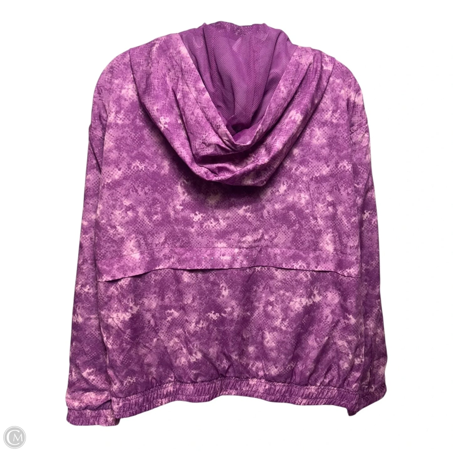 Athletic Jacket By Reebok In Purple, Size: S