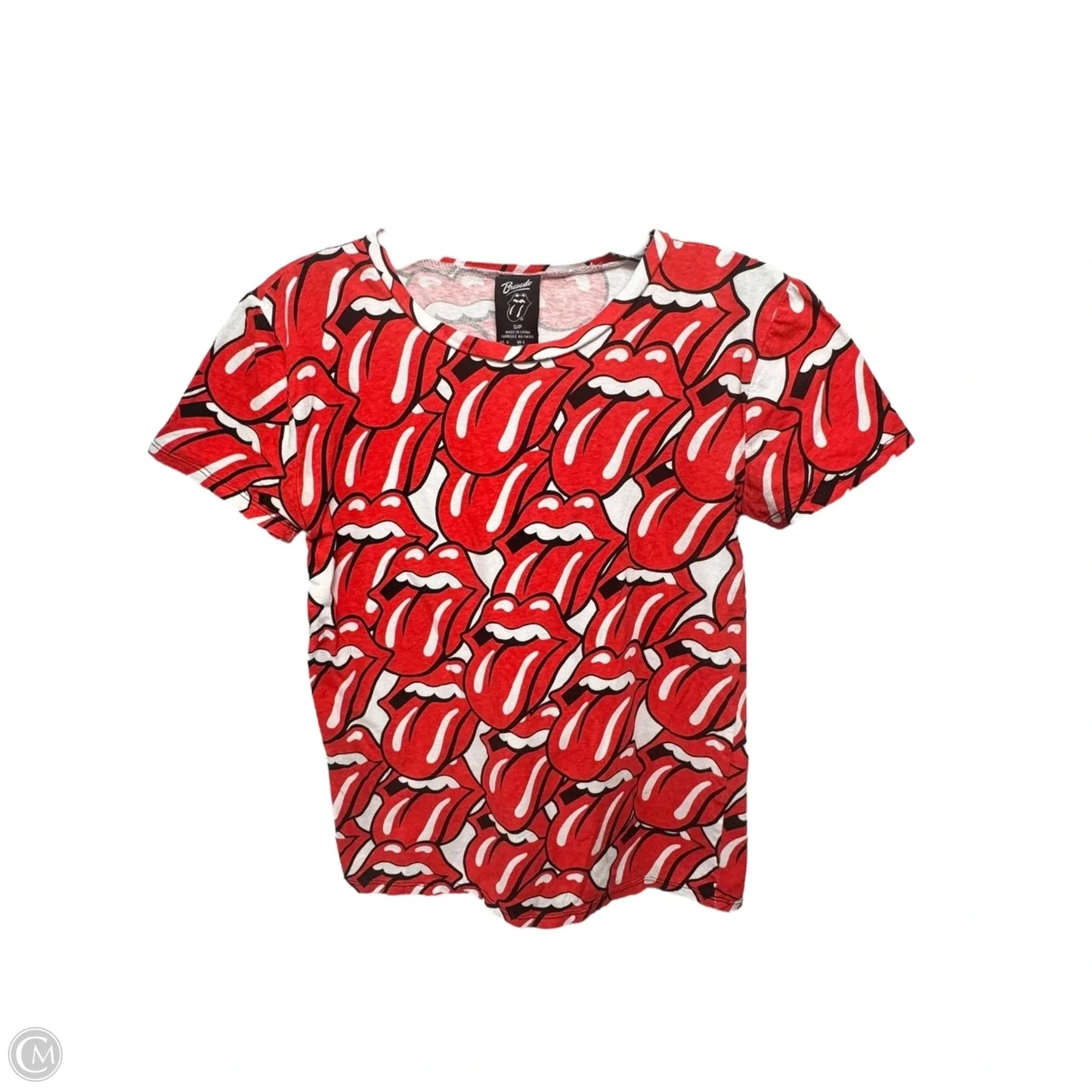 Top Short Sleeve By Cmc In Multi-colored, Size: S