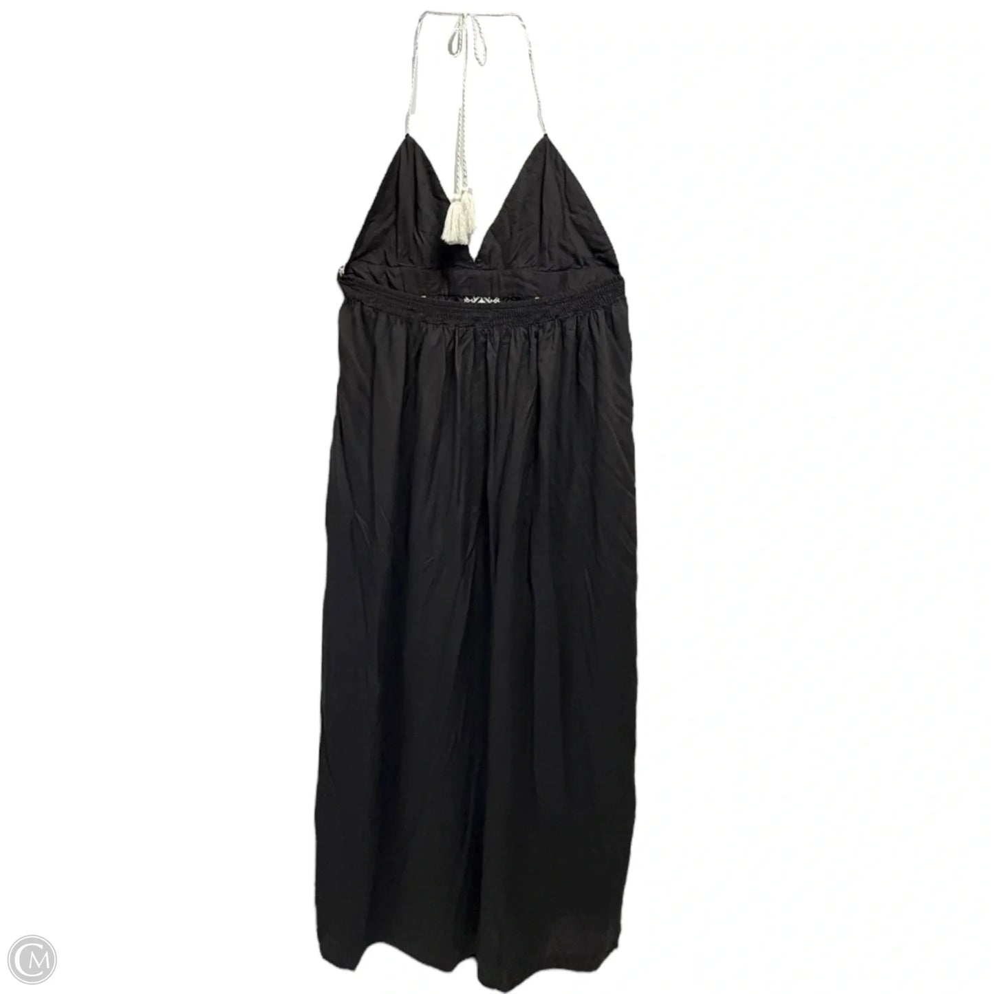 Alva Embroidered Maxi Dress By Star Mela In Black & White, Size: M