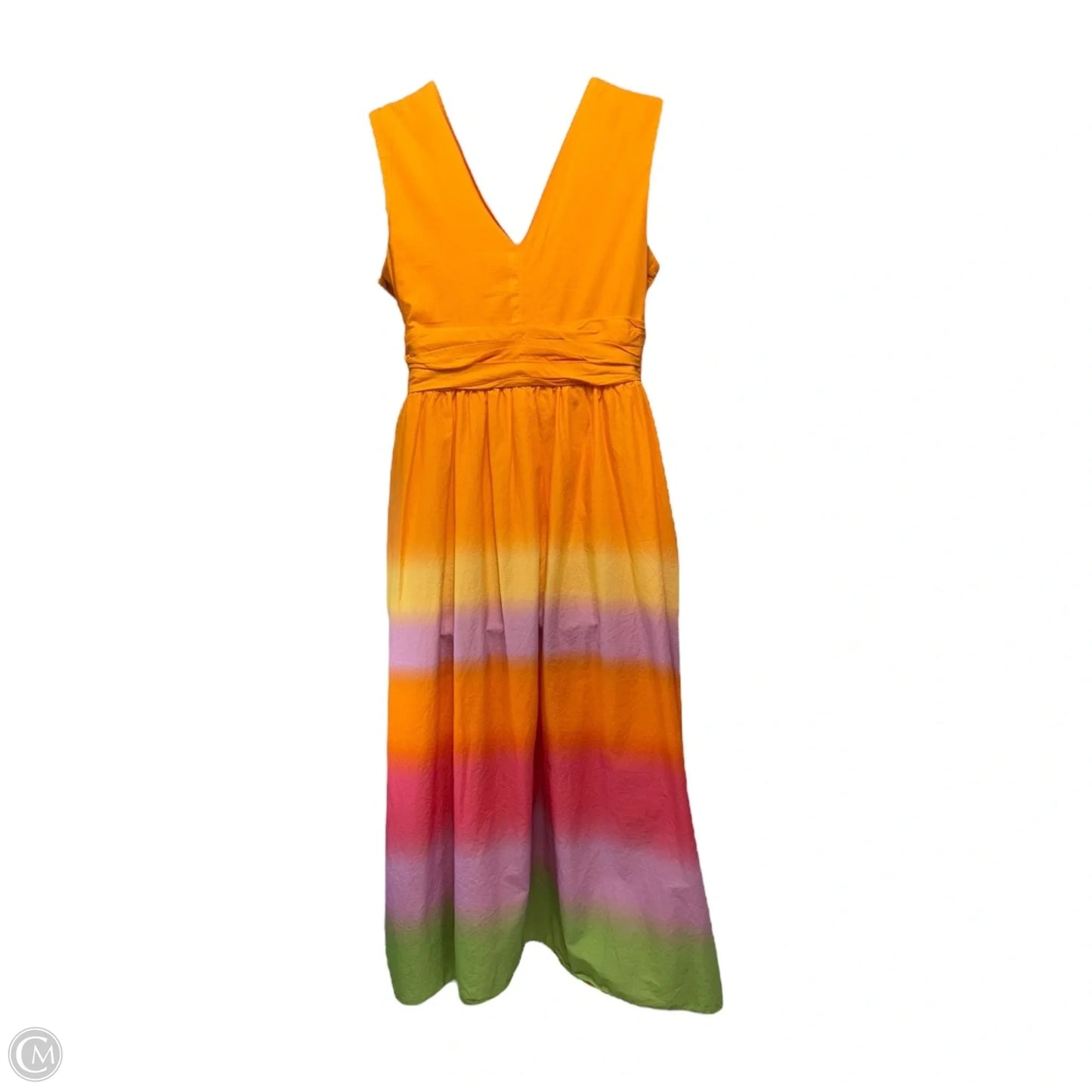 V-Neck Ombré Maxi Dress By Taylor In Multi-colored, Size: L