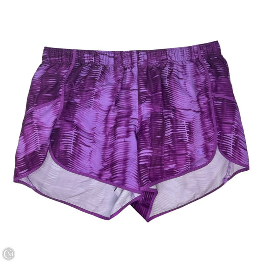Athletic Shorts By Champion In Purple, Size: L