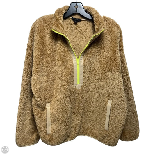 Jacket Fleece By J. Crew In Tan, Size: S