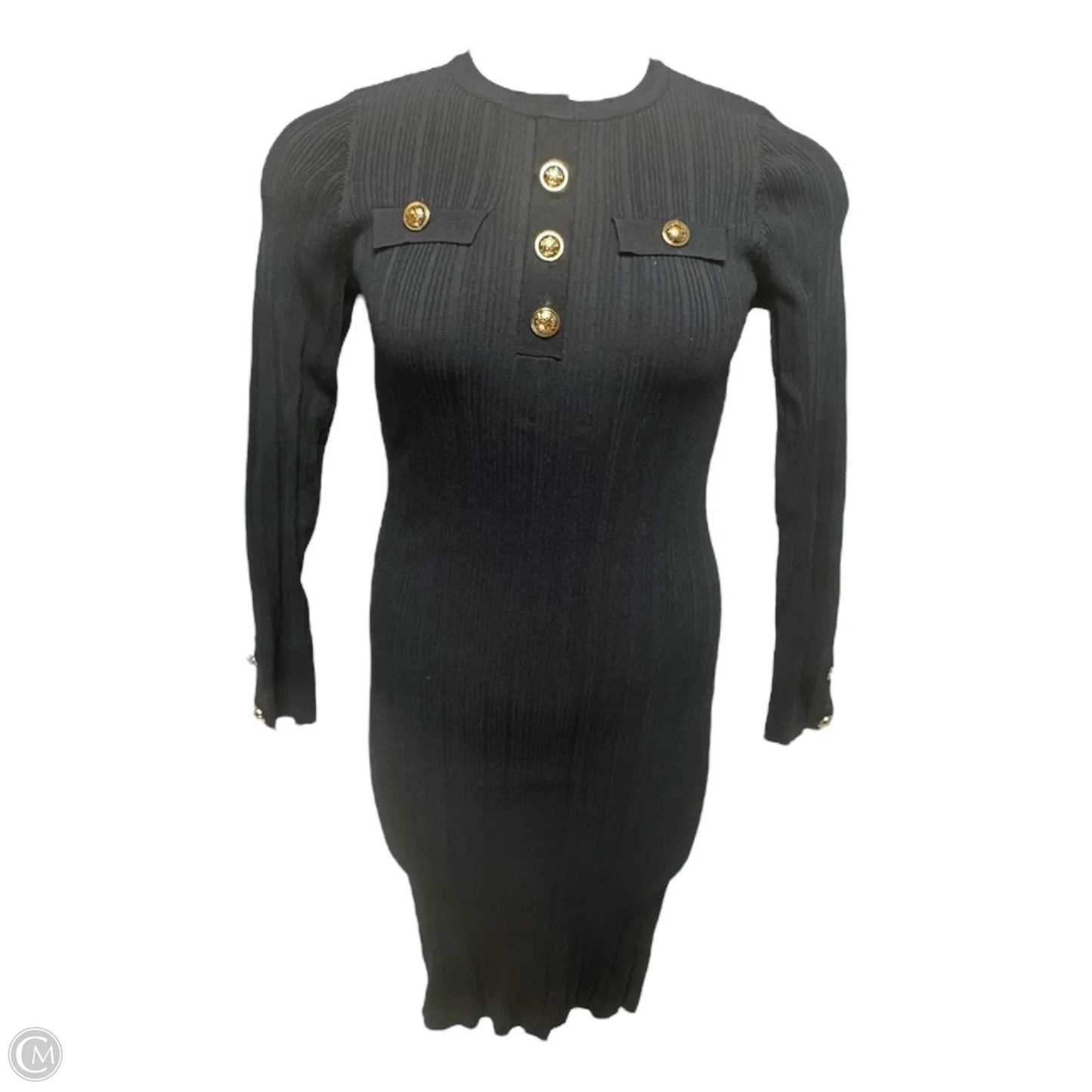 Dress Casual Midi By Karen Millen In Black, Size: M