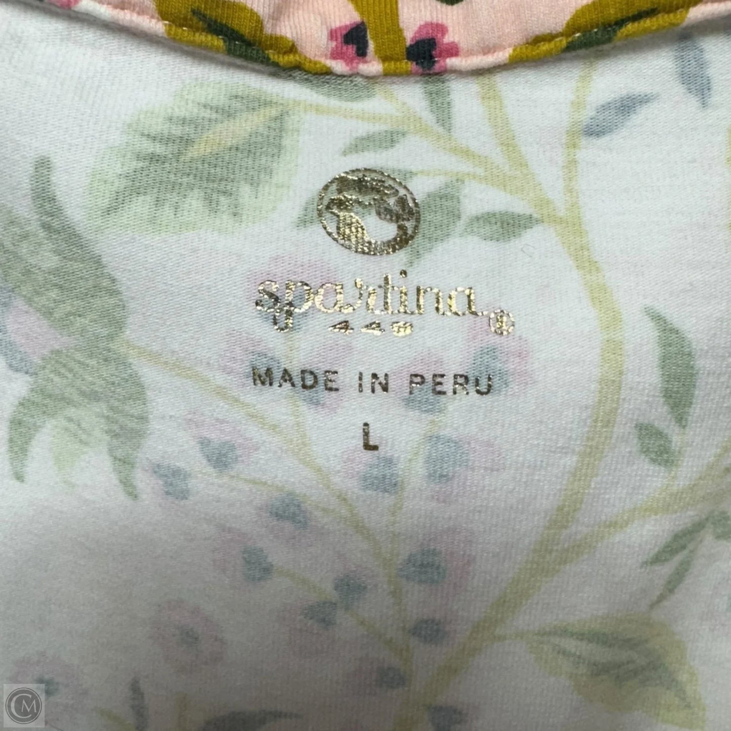 Gabrielle Pima Cotton Sleeveless Midi Dress By Spartina In Multicolor Floral, Size: L