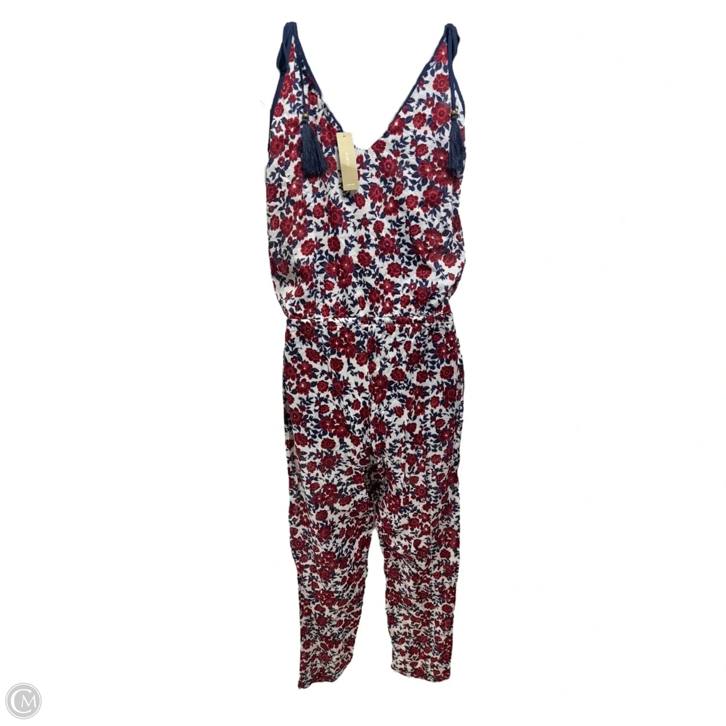 Cotton Lawn Tassel Jumpsuit By J. Crew In Multi-colored, Size: XXS