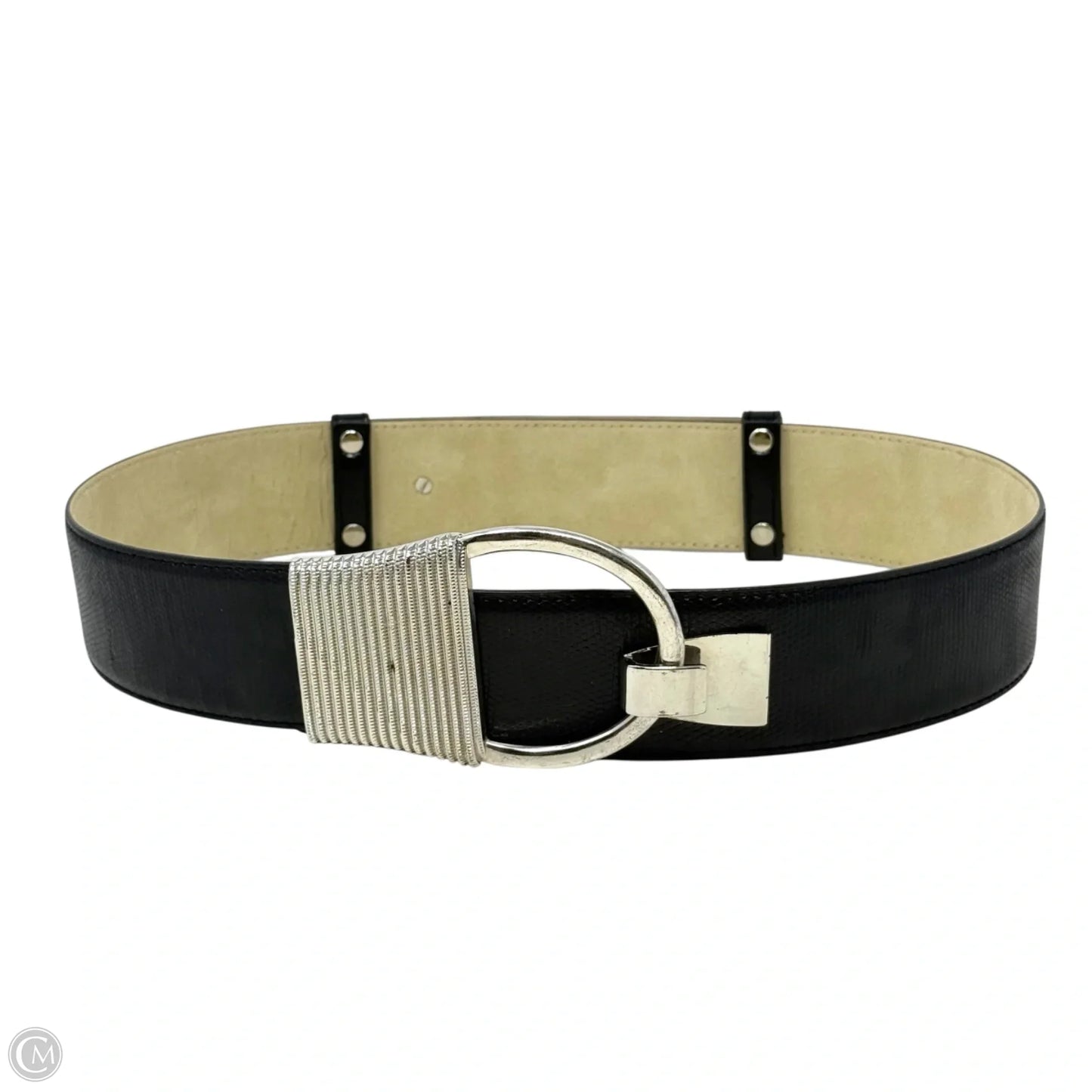 Wide Adjustable Faux Leather Belt