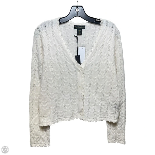 Sweater Cardigan Cashmere By House Of Harlow In Cream, Size: M