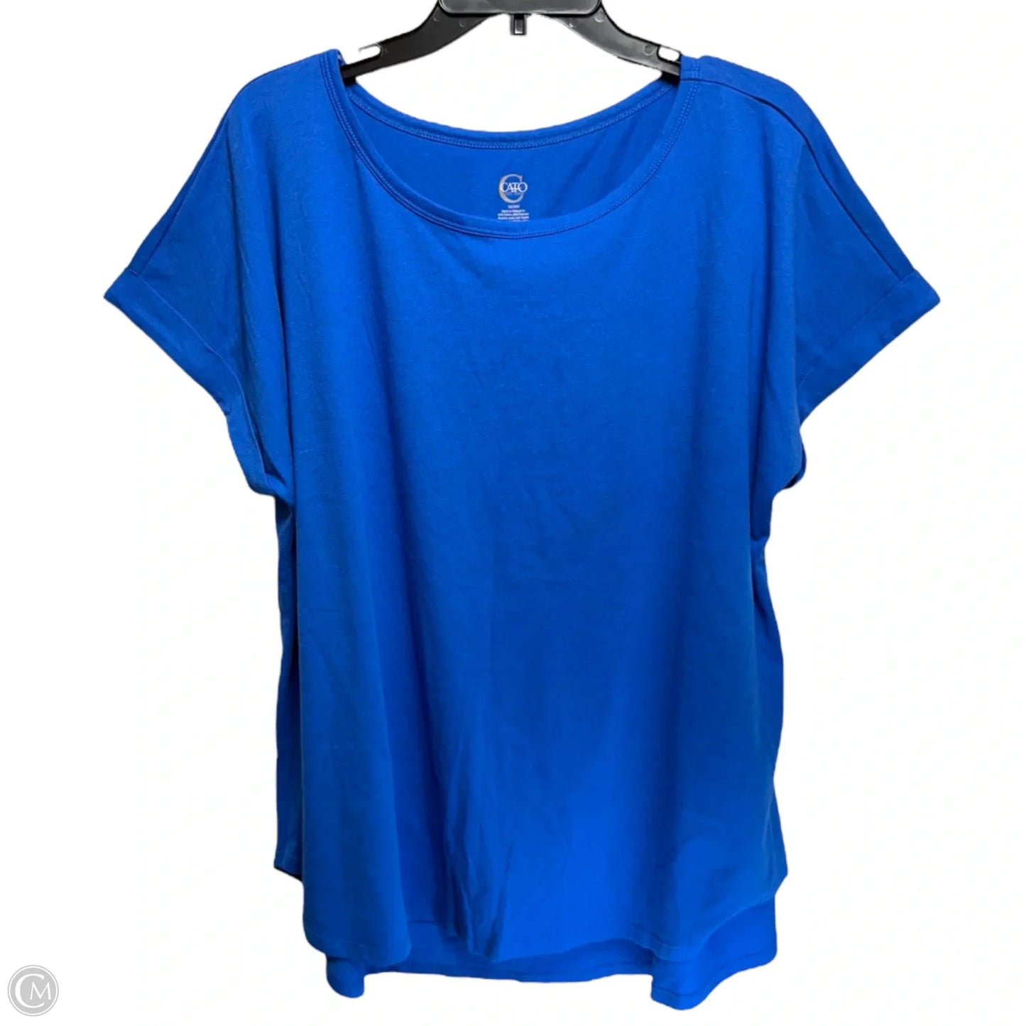 Top Sleeveless By Cato In Blue, Size: 18