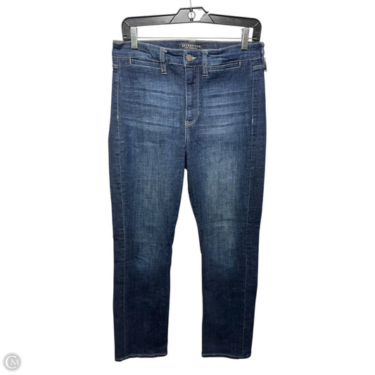 Jeans Straight By Liverpool In Blue Denim, Size: 8