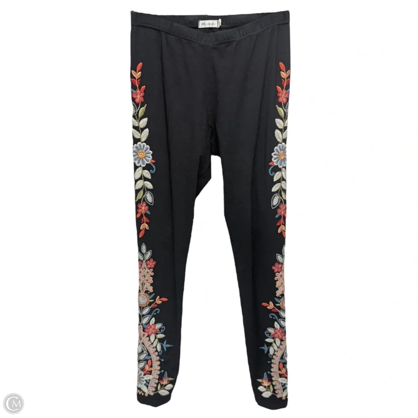 Embroidered Leggings By Johnny Was In Multi-colored, Size: Xs