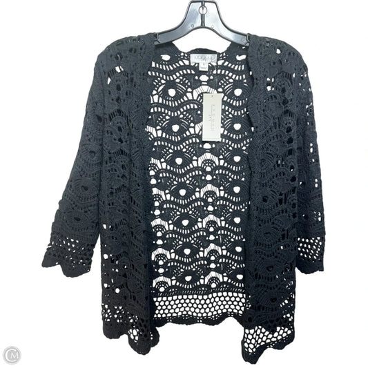 Crochet Sweater Cardigan By Studio JPR In Black, Size: S