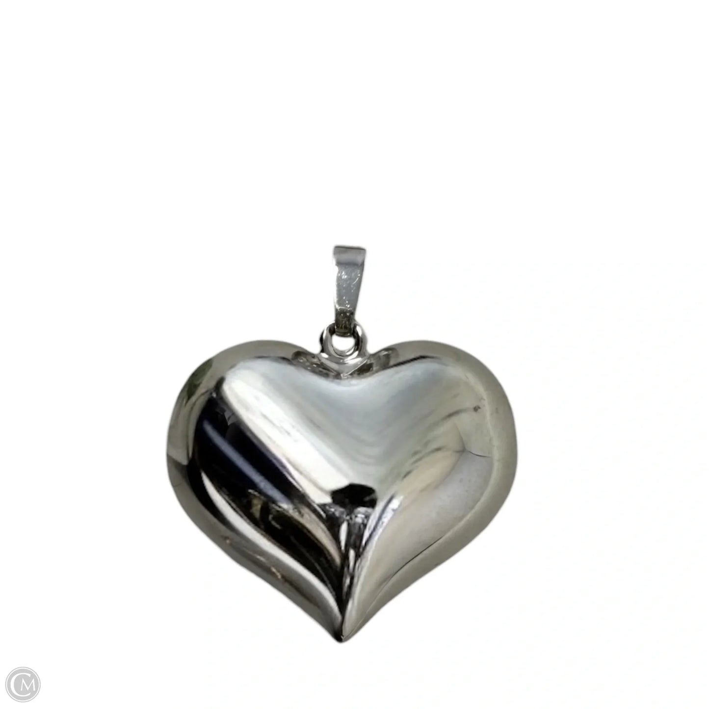 Sterling Silver Puffy Heart Pendant