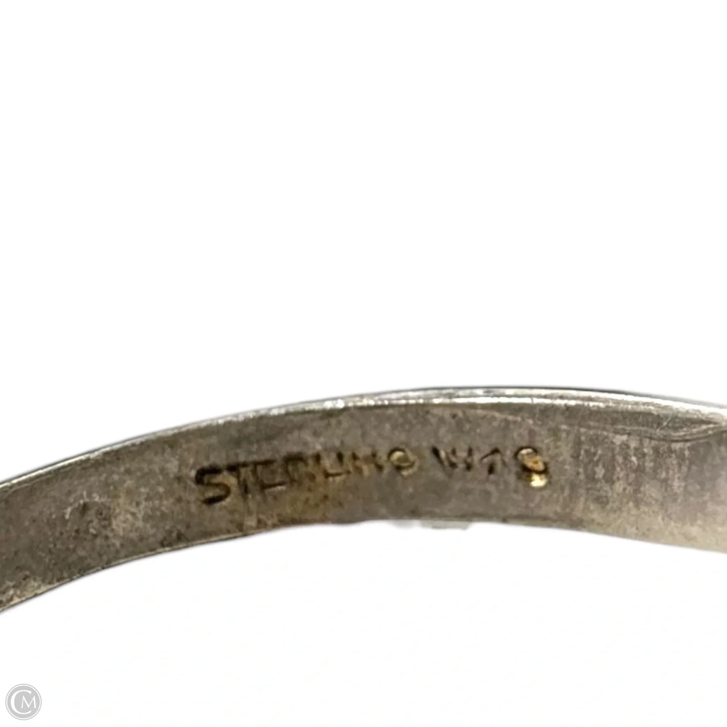 Vintage Gold Over Sterling Silver Pearl Adjustable Ring