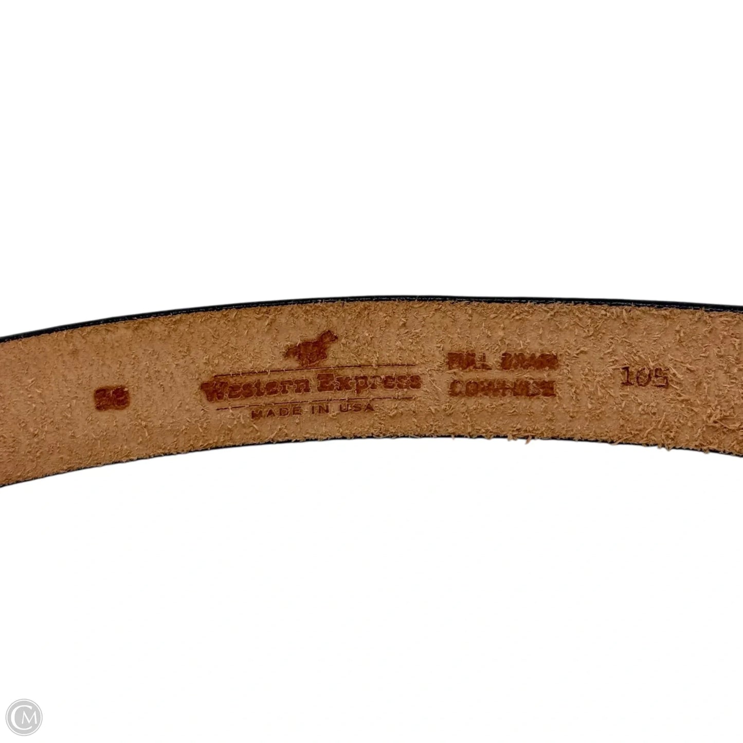 Medusa Head Spinner Buckle Leather Belt By Western Express, Size: Large