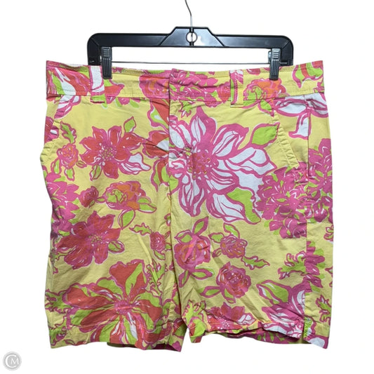 Vintage Resort Bermuda Shorts Designer By Lilly Pulitzer In Multi-colored, Size: 14