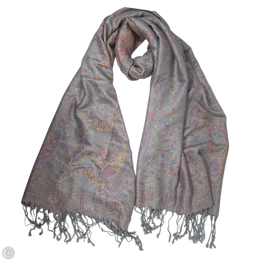 Paisley Print Cashmere ScarfWith Fringe
