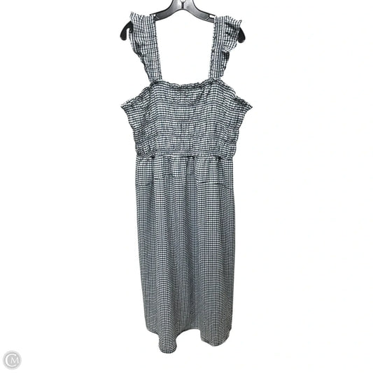 Dress Casual Maxi By Old Navy In Blue & White, Size: 2x