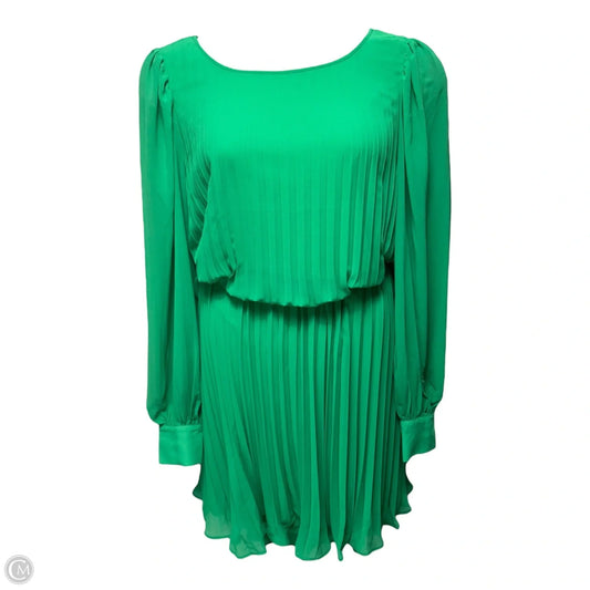 Mini Chiffon Pleated Dress Casual Midi By Torrid In Deep Mint, Size: 3x