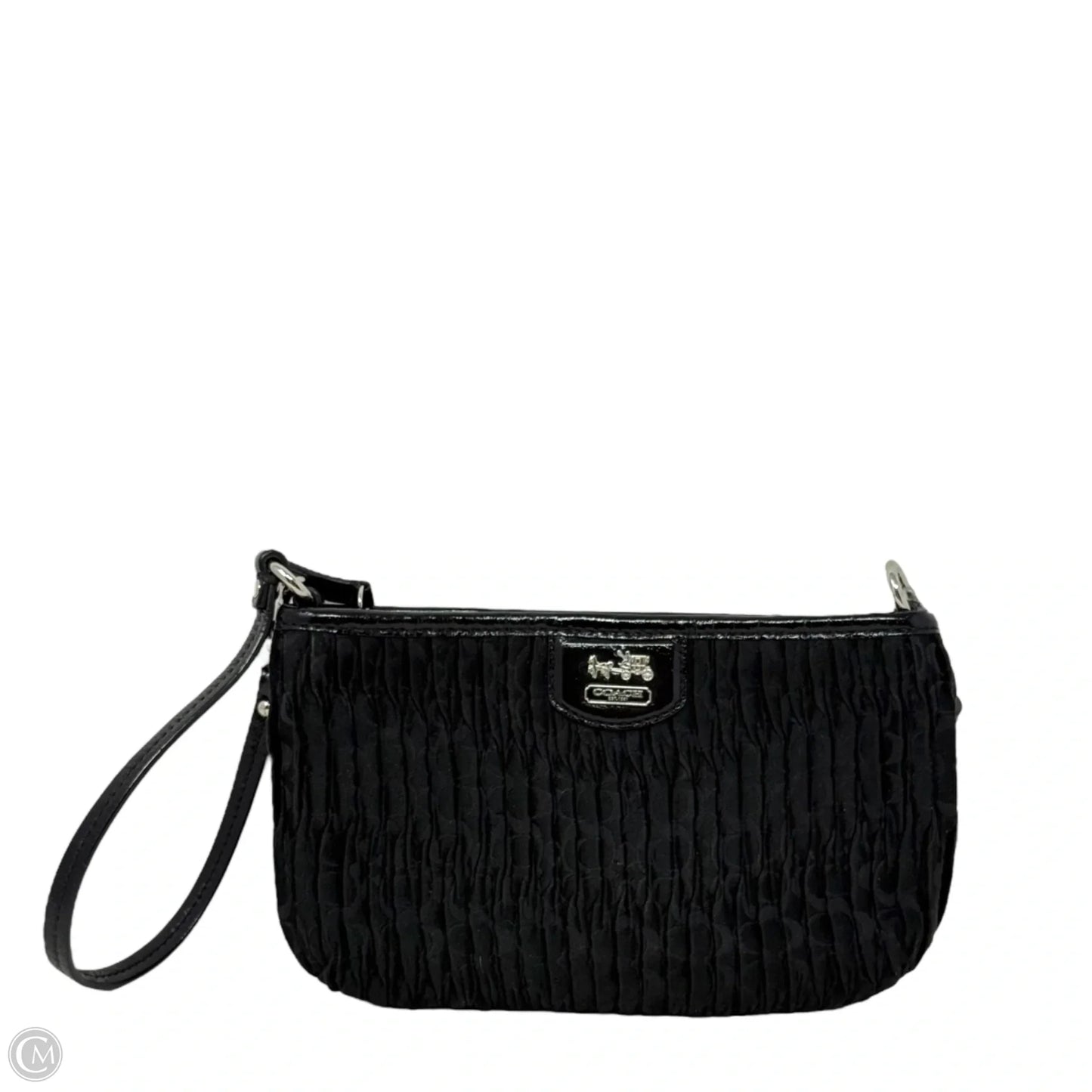 Madison Pleated Wristlet Designer By Coach, Size: Medium