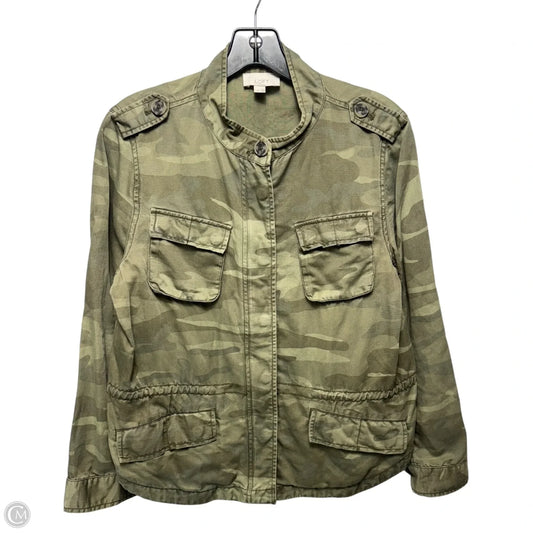 Jacket Utility By Loft In Camouflage Print, Size: Lp