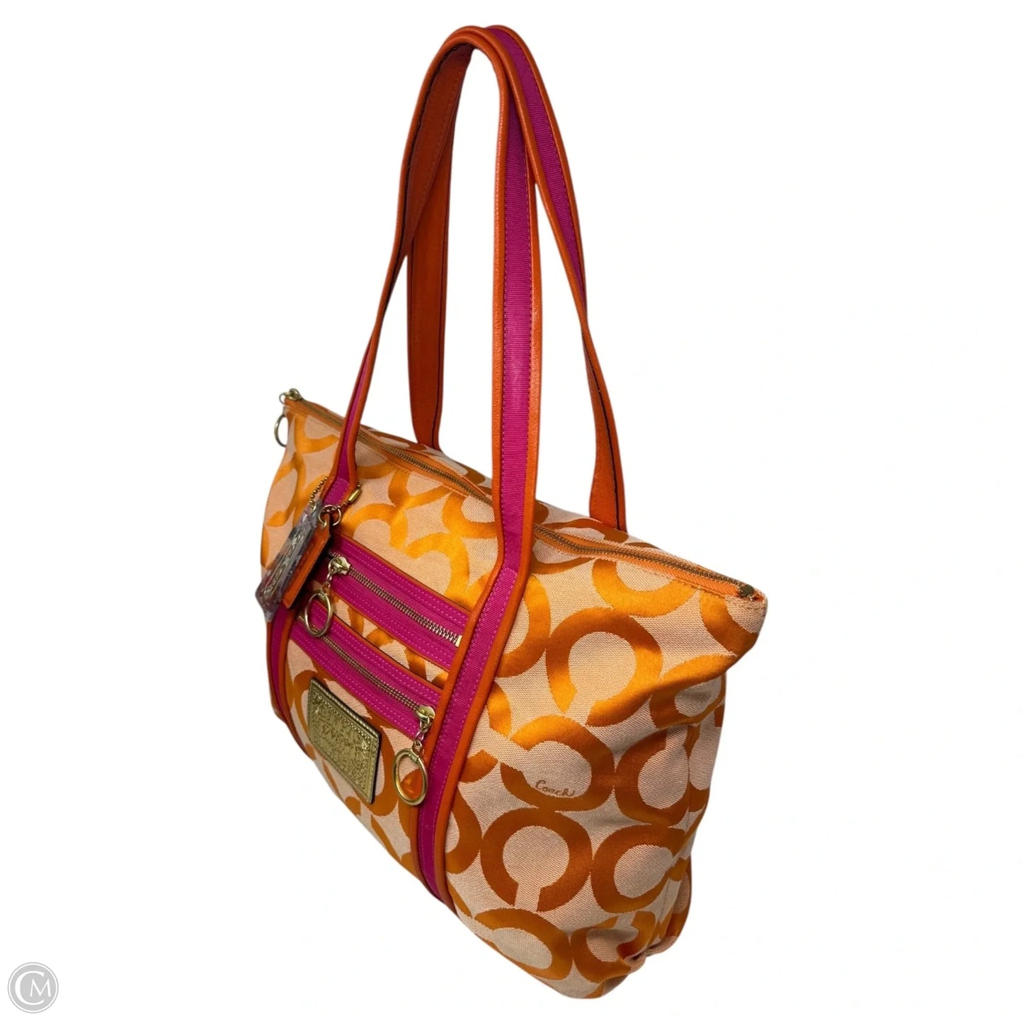 Poppy Tote Handbag Designer By Coach, Size: Medium