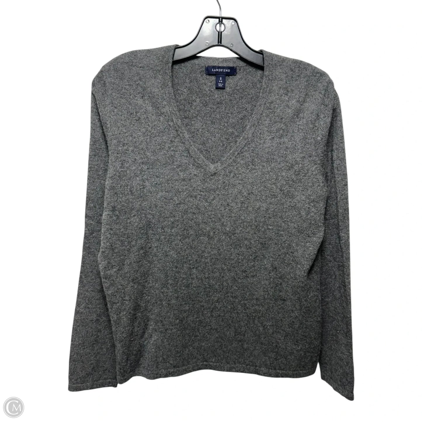 Sweater Cashmere By Lands End In Grey, Size: S