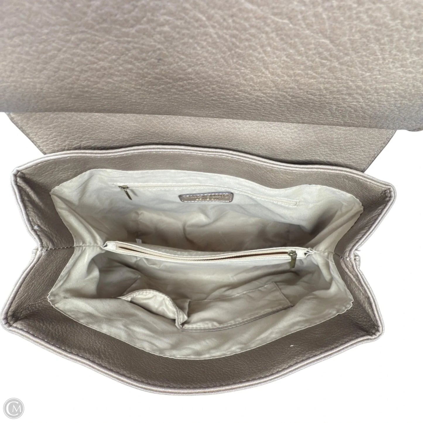 Vegan Leather Floral Embossed Backpack By Darcy Marks London, Size: Medium