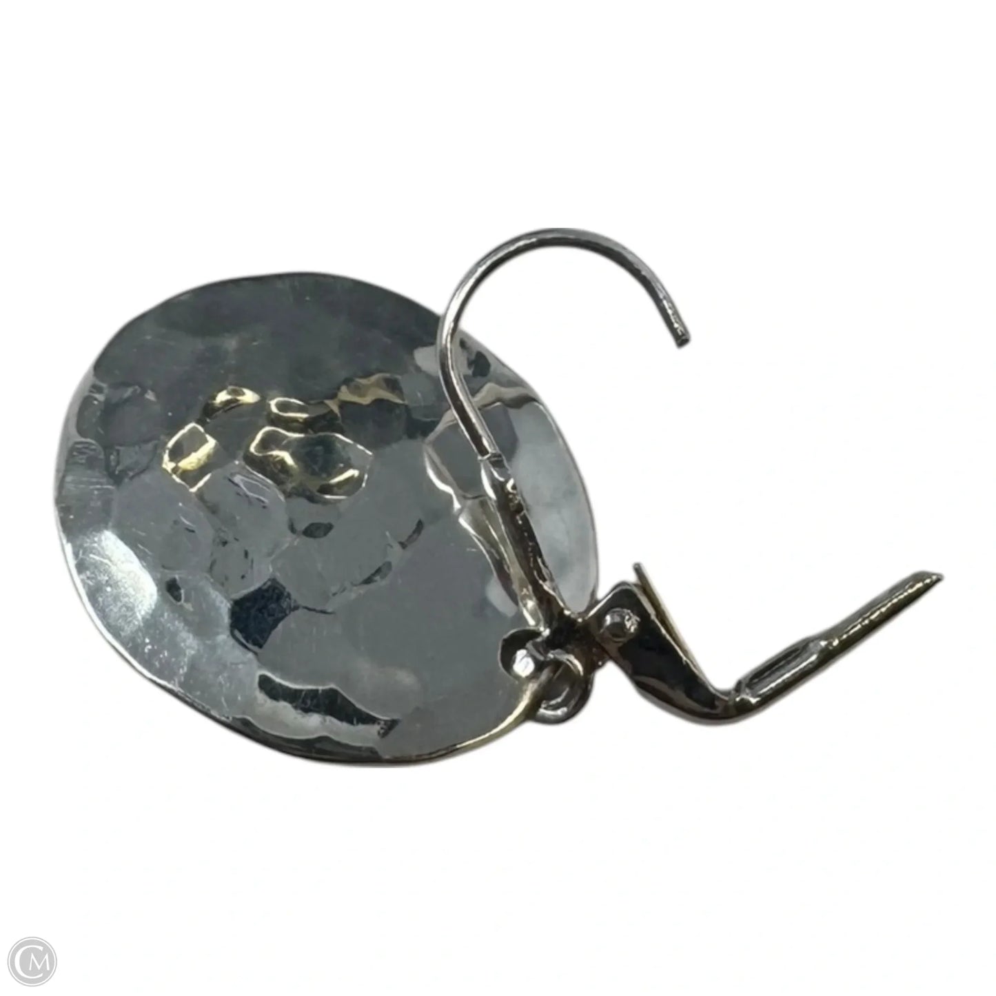 Hammered Dangle Sterling Silver Earrings