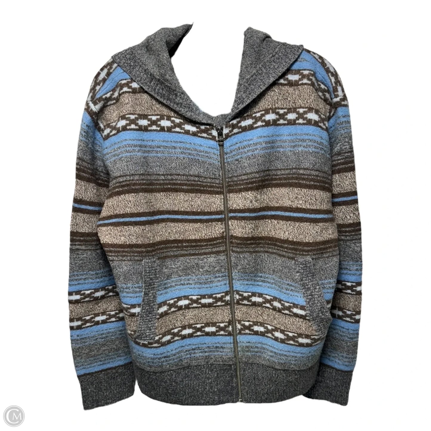 Wool Sweater Cardigan By Toad & Co In Multi-colored, Size: M