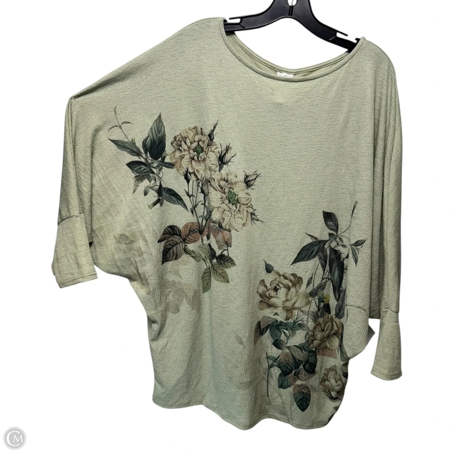 Top Long Sleeve By 42 Pops In Green, Size: 1x