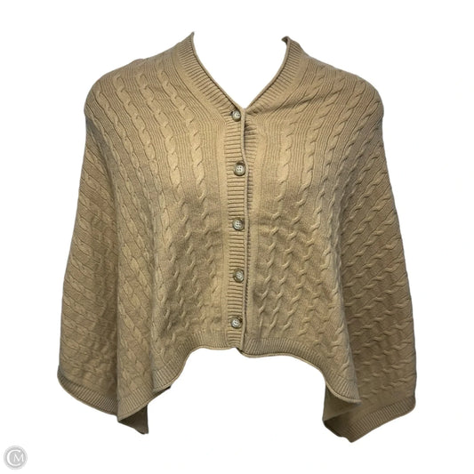 Cashmere Cable Knit Poncho By Vince In Tan, Size: Osfm