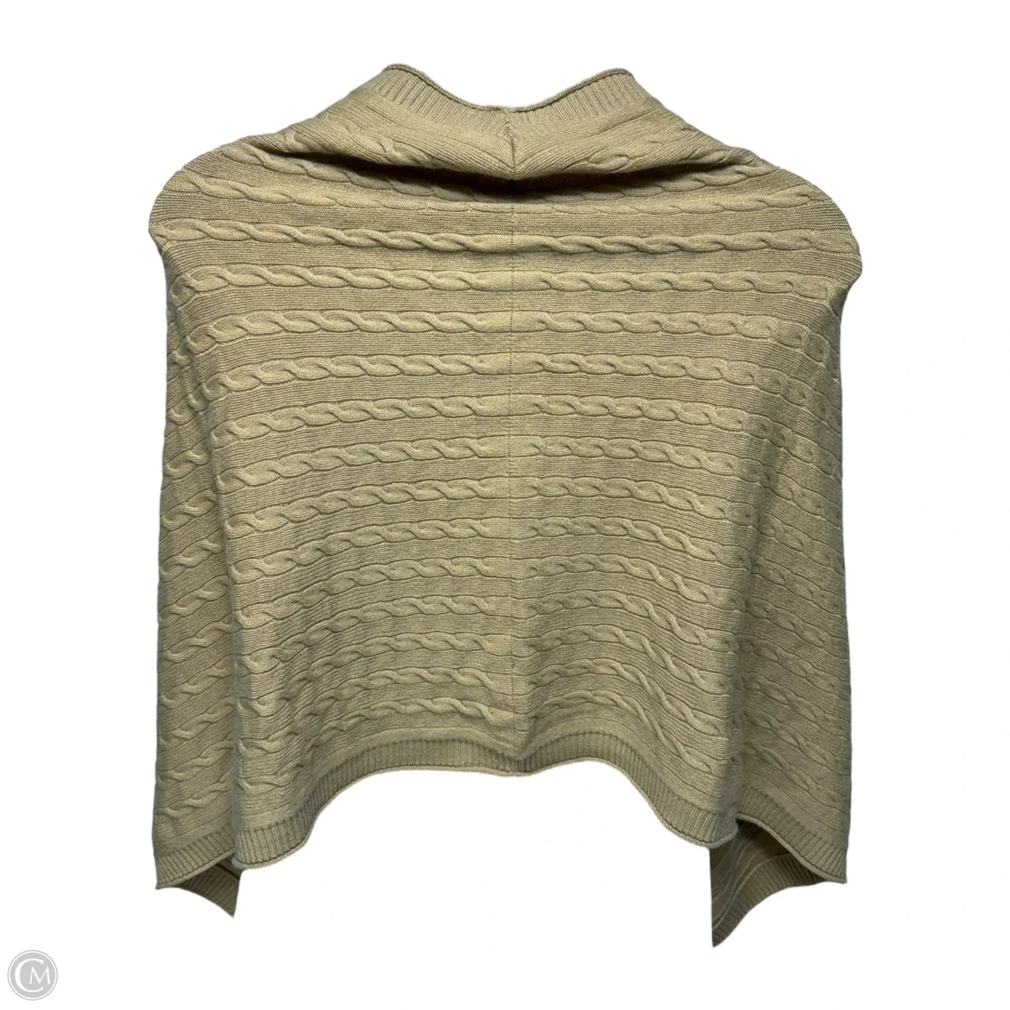 Cashmere Cable Knit Poncho By Vince In Tan, Size: Osfm