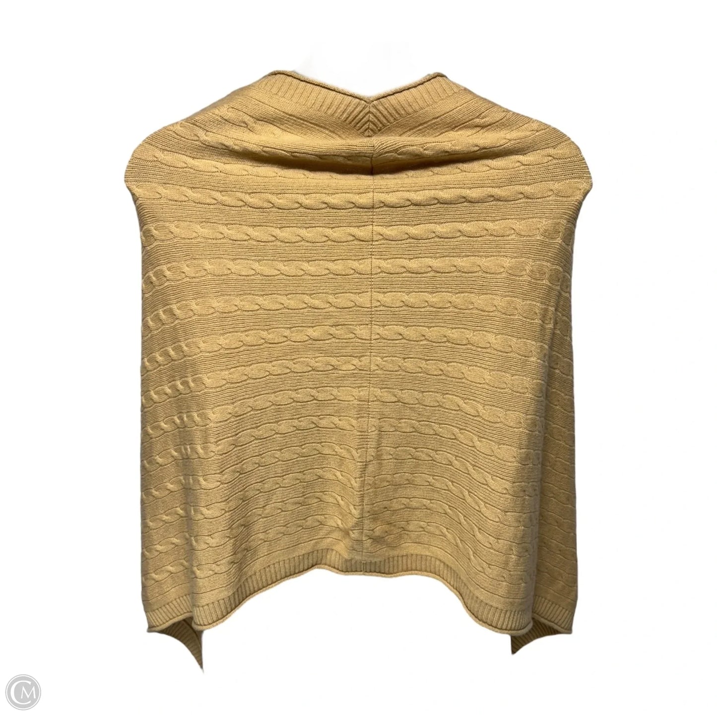 Cashmere Cable Knit Poncho By Vince In Tan, Size: Osfm