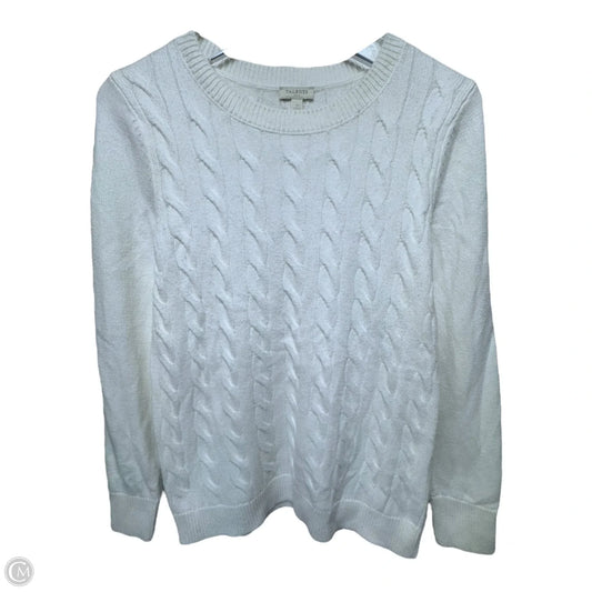 Sweater By Talbots In Cream, Size: M