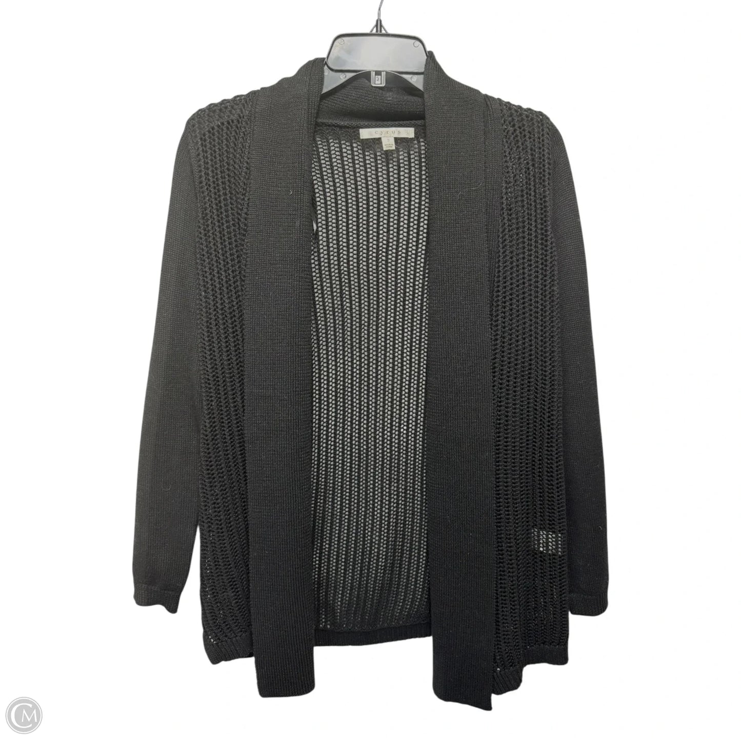 Sweater Cardigan By Cyrus Knits In Black, Size: S