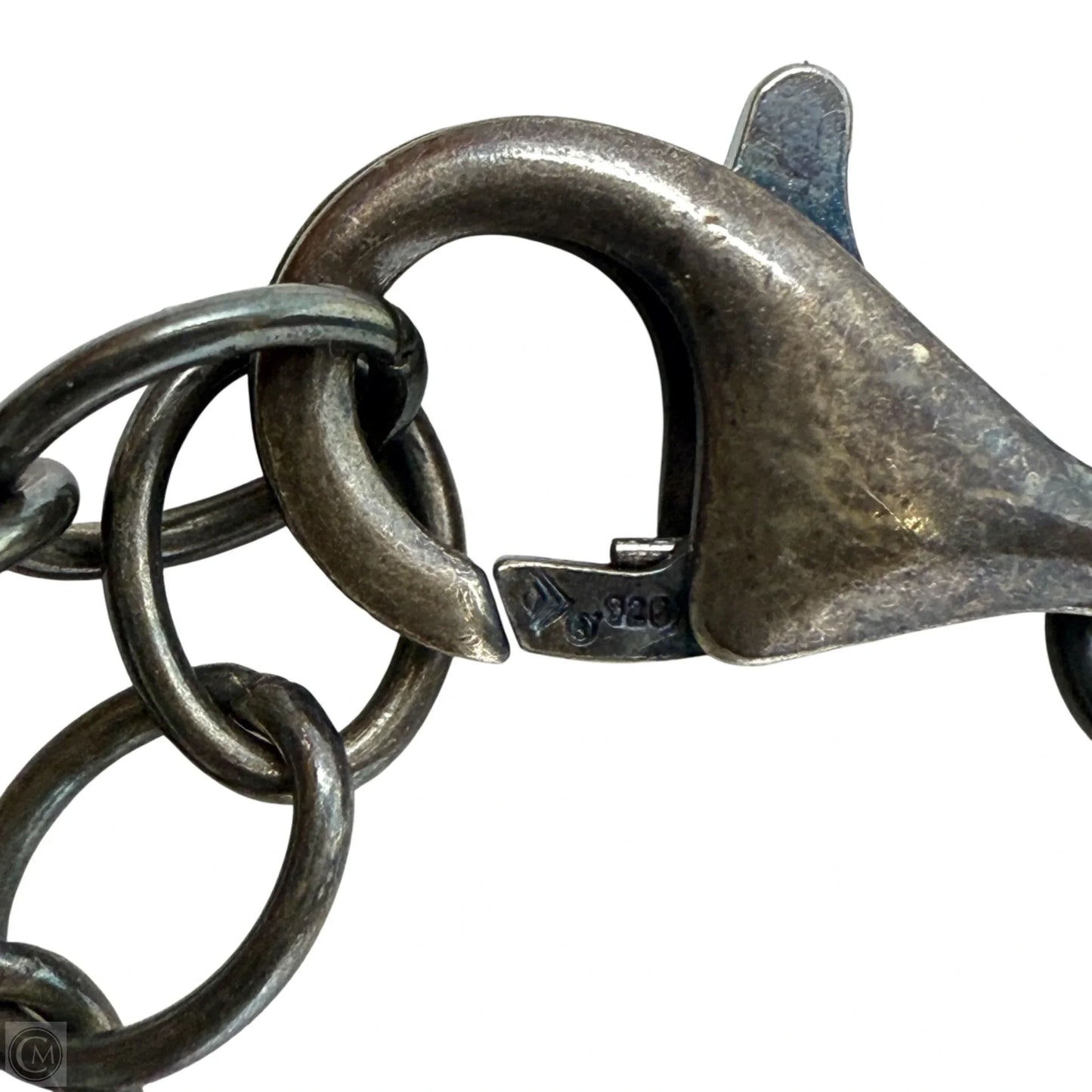 Howlite Brass & Sterling Silver Double Halo Necklace  By Silpada